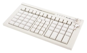 POS клавиатура программируемая POScenter S67 Lite (67 клавиш, ключ, USB), белая, арт. PCS67WH
