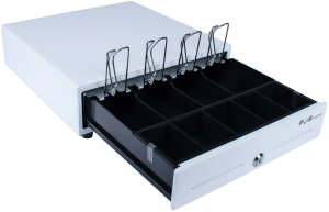 Денежный ящик POScenter 13E 330x335x90 распайка для "Epson/АТОЛ, без датчика открытой крышки", белый