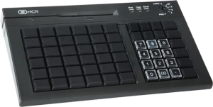 POS клавиатура программируемая NCR, черная