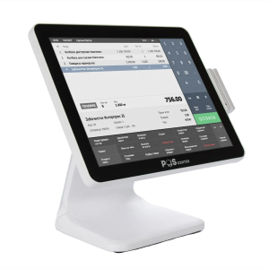 Сенсорный моноблок POScenter POS101 Pro (15", PCAP, N100, RAM 8Gb, SSD M2 128Gb, MSR) без ОС, БЕЛЫЙ