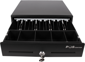 Денежный ящик POScenter 13E 330x335x90 распайка для "Epson/АТОЛ, без датчика открытой крышки", черный