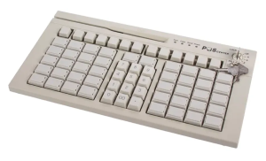 POS клавиатура программируемая POScenter S67 (мод. 63 клавиши, MSR, ключ, USB, 3, 0 м.), белая