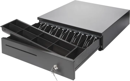 Денежный ящик PayTor HT-410P, Черный, Переходник, Epson