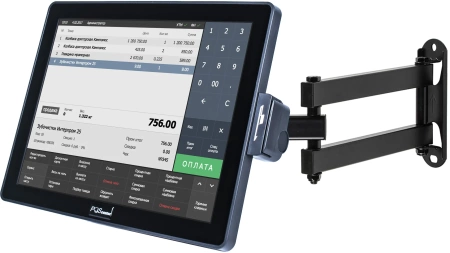 Сенсорный POS монитор POScenter EVA-150 Lite (15", 4:3, P-CAP, 1024х768, VGA, USB, MSR) НОВЫЙ СТЕНД