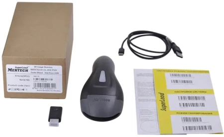 Сканер штрих-кода MERTECH CL-610 P2D USB black