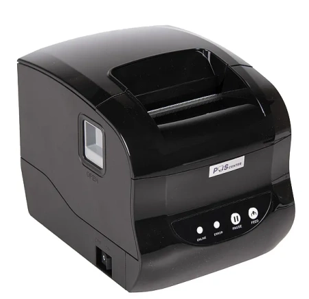 Принтер этикеток и чеков POScenter PC-365W (прямая термопечать, 3", USB+WIFI) черный