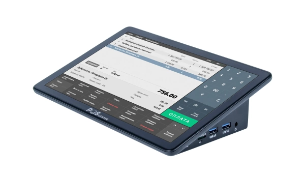 Компактный POS-терминал POScenter Wise Lite 2V2 (10.1", J4105, RAM 8Gb, M2 SSD 128Gb, WiFi, BT, АКБ) без ОС