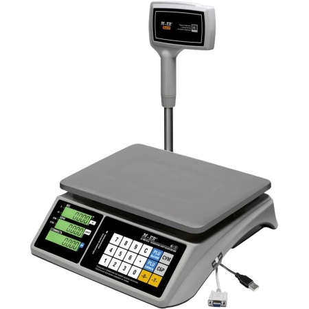 Весы торговые M-ER 328ACPX-15.2 LCD "TOUCH-M" c RS 232 и USB
