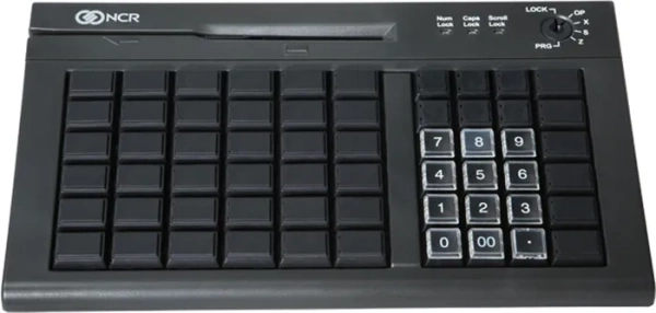 POS клавиатура программируемая NCR, черная