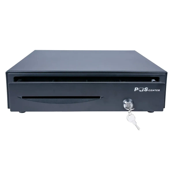 Денежный ящик PОScenter 16EM 410x415x100 механический, PUSH, черный