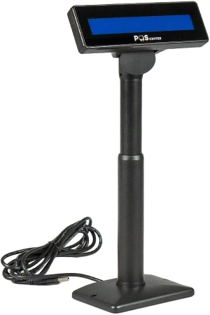 Дисплей покупателя POScenter PCP220 черный, подставка, USB кабель 3.0 м, PL2303GS, версия 25, защита от напряжения SMAJ5.0