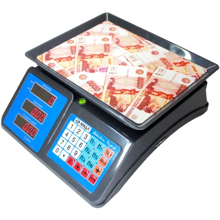 Весы торговые электронные МИДЛ МТ 15 МДА (2/5, 300х235) «Алтын Тарази»