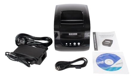 Принтер этикеток и чеков POScenter PC-365W (прямая термопечать, 3", USB+WIFI) черный