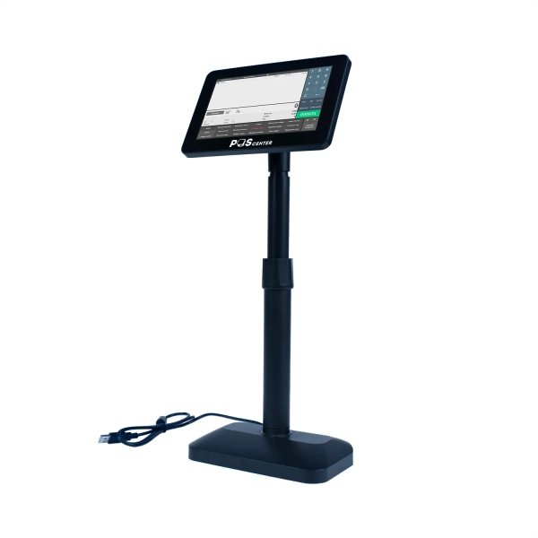 Дисплей покупателя POScenter Vision 7” (1024*600, USB, с подставкой, черный)
