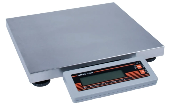 Весы фасовочные ШТРИХ-СЛИМ 300М 6-1,2 ДП1 Ю (POS2) интерфейс USB (размер платформы 325х275х55