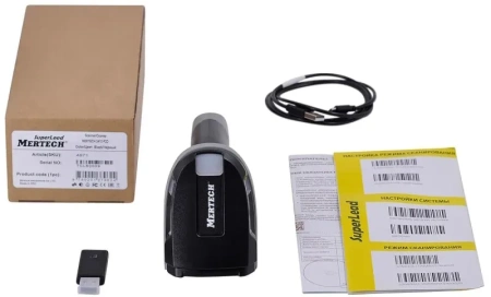 Сканер штрих-кода MERTECH CL-2410 BLE Dongle P2D USB black