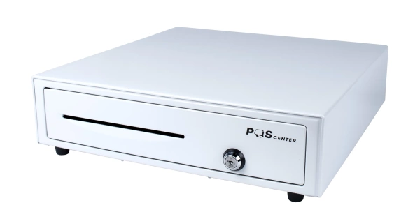 Денежный ящик PОScenter 16EM 410x415x100 механический, PUSH, белый